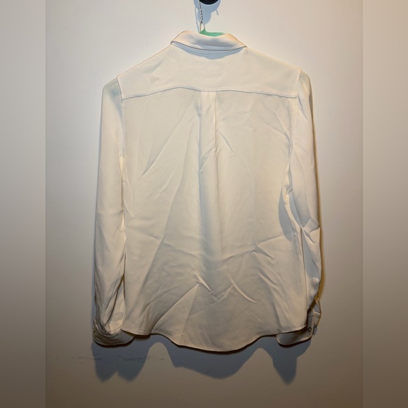 ANN MASHBURN Cream Silk Shirt - Picture 4 of 6